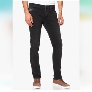 Men's Black LTB DNM Button Fly Tapered 32/34 Servando XD European Denim Jeans